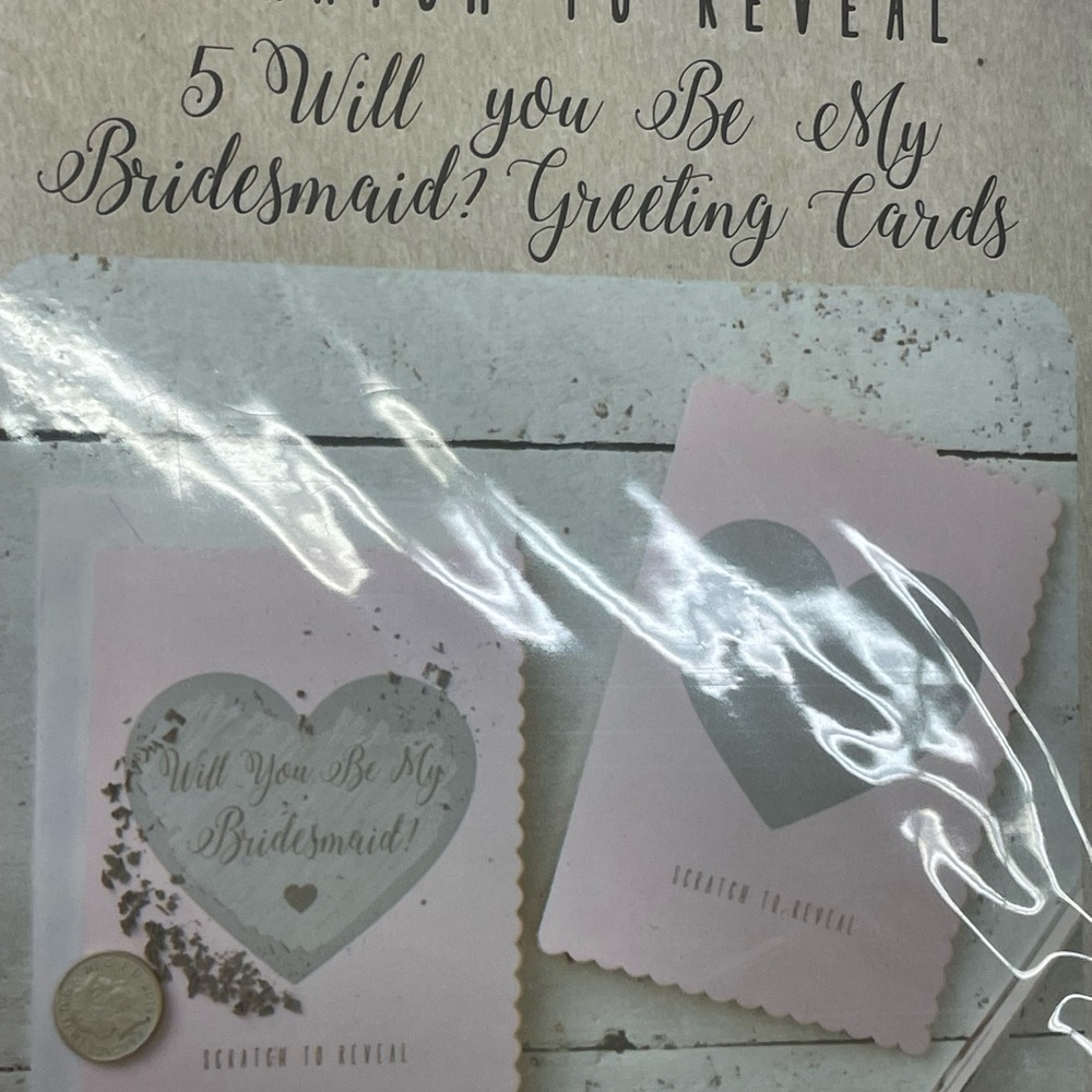 Bridesmaid Proposal Greeting Cards - Pink